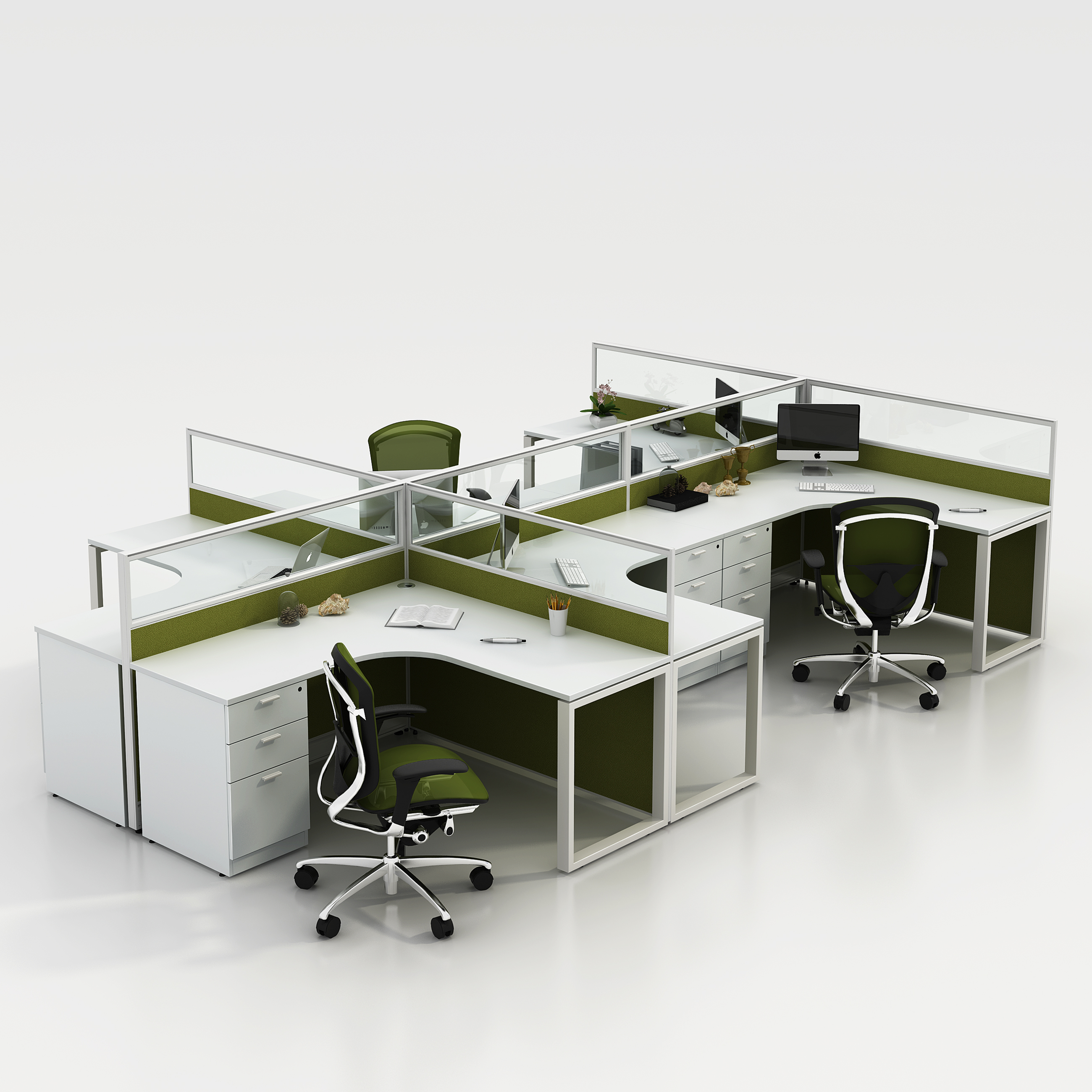 Office Workstation Partitions Cubicles 