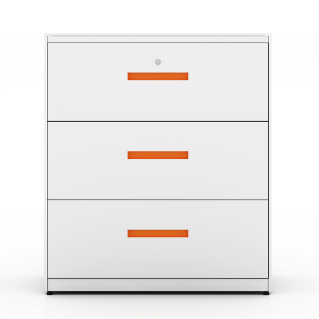 Fireproof 3-drawer Metal Lateral Filing Cabinet 