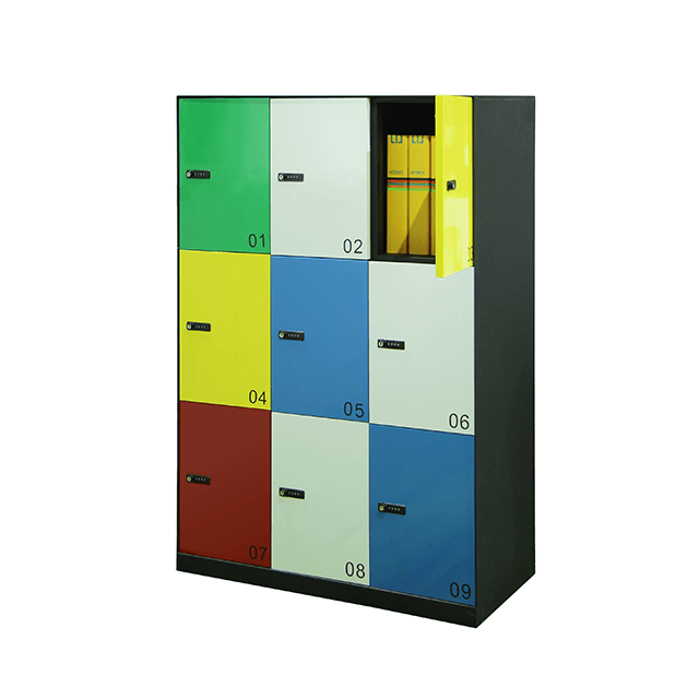 Metal Durable Storage Cabinet with 9 Doors