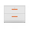 Metal 2 lockable drawer lateral file storage cabinet