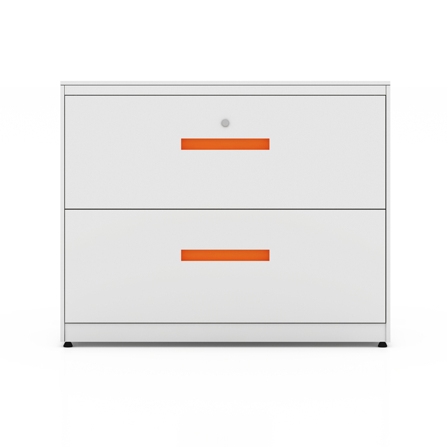 Metal 2 lockable drawer lateral file storage cabinet