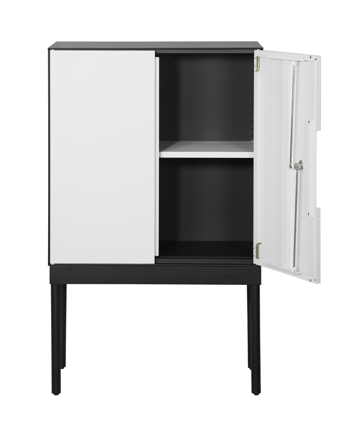 Simple Metal Swing Door Filing Cabinet with Stand 