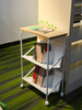 China Factory Metal Book Rack WEBBER 2-tier with Top Heat Print Shelf