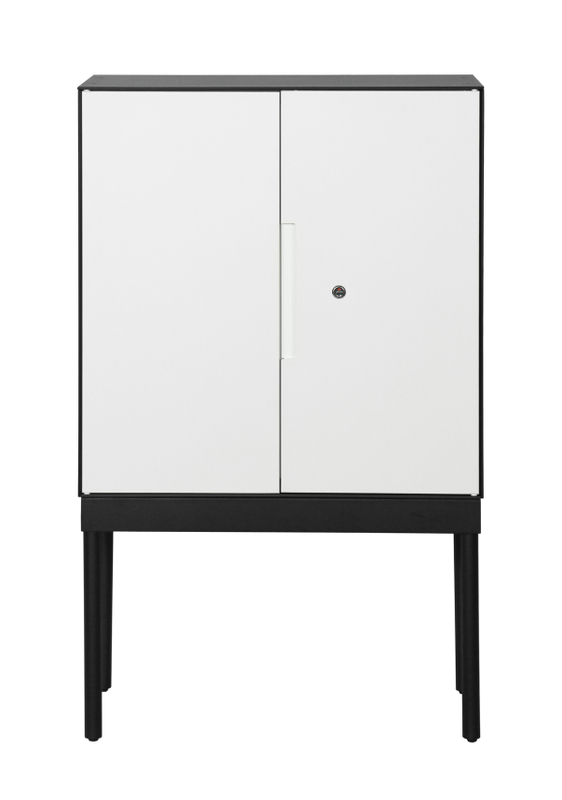 Simple Metal Swing Door Filing Cabinet with Stand 