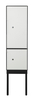 5mm Thin Edge Knockdown Metal 2 Door Locker with Stand