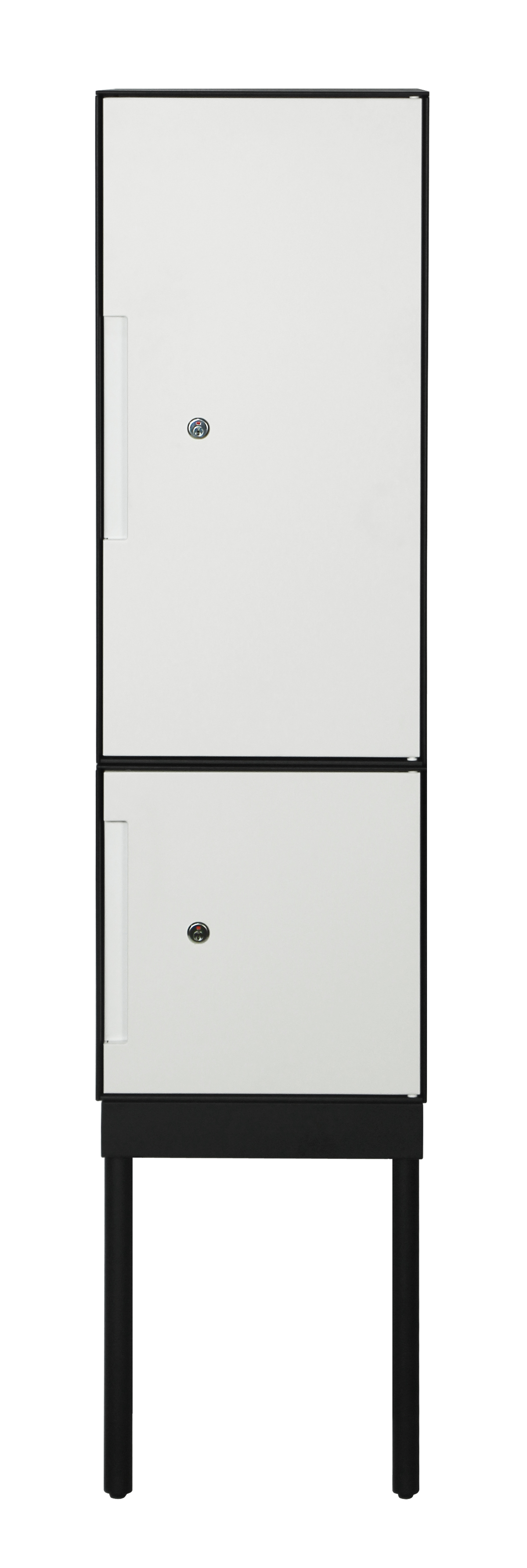 5mm Thin Edge Knockdown Metal 2 Door Locker with Stand