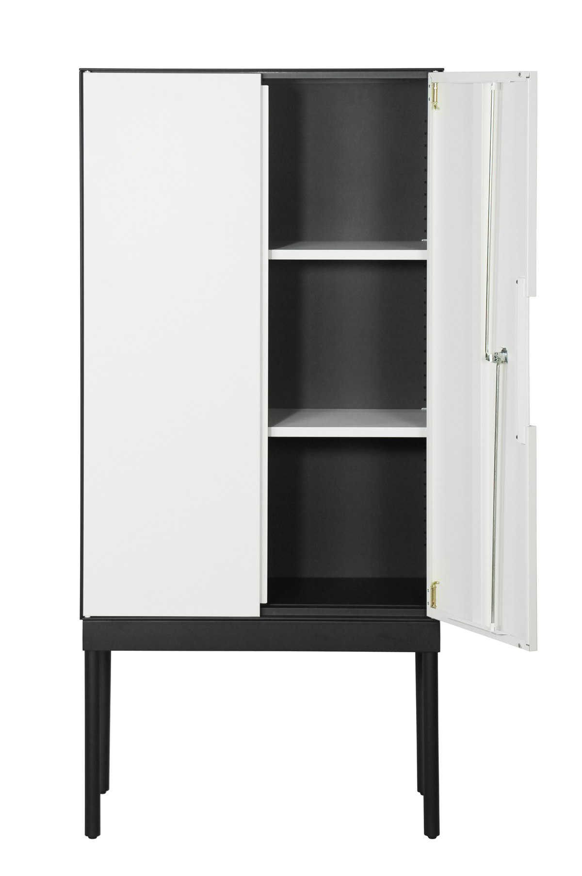 5mm Thin Edge Knock Down Metal Storage Cabinet with Swing Door 