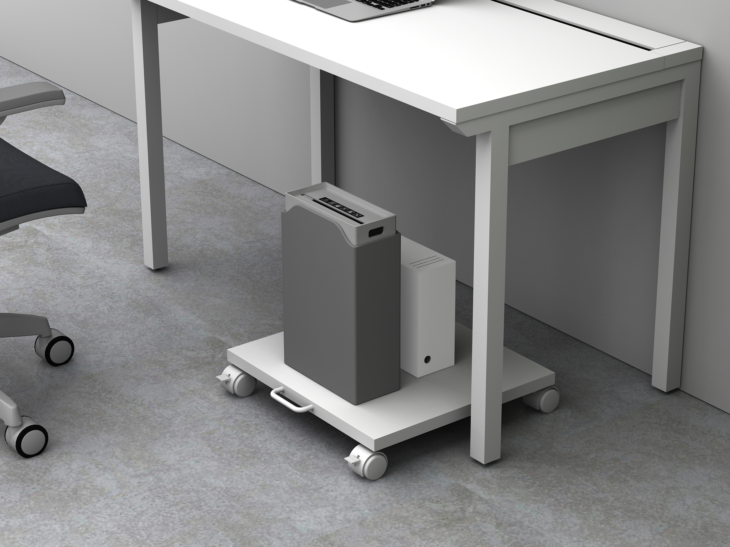 Modern Multi-Layer Mobile Storage Printer Rack with Castors