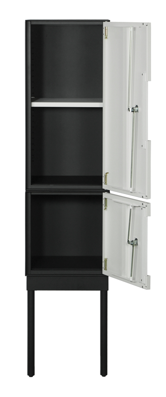5mm Thin Edge Knockdown Metal 2 Door Locker with Stand