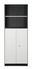 Metal Combination Cabinet Upper Open Door Bottom Swing Door 