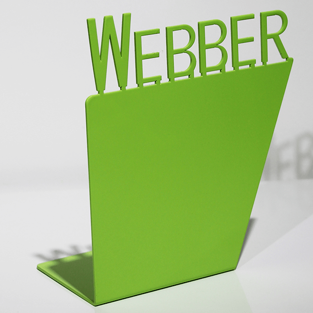 Metal WEBBER Logo Bookend