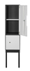 5mm Thin Edge Knockdown Metal 2 Door Locker with Stand