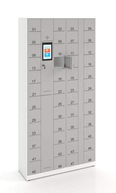 Manufacturer Cheap Sell 48 Door Metal Smart Phone Locker with Intelligent System 