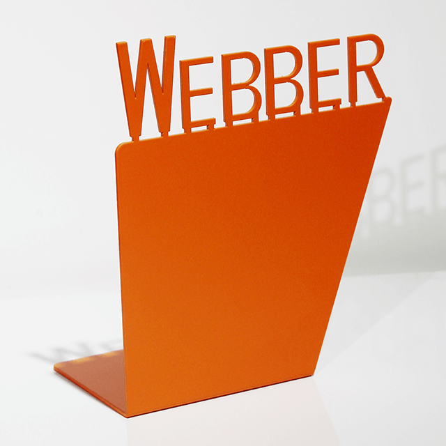 Metal WEBBER Logo Bookend