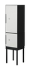 5mm Thin Edge Knockdown Metal 2 Door Locker with Stand