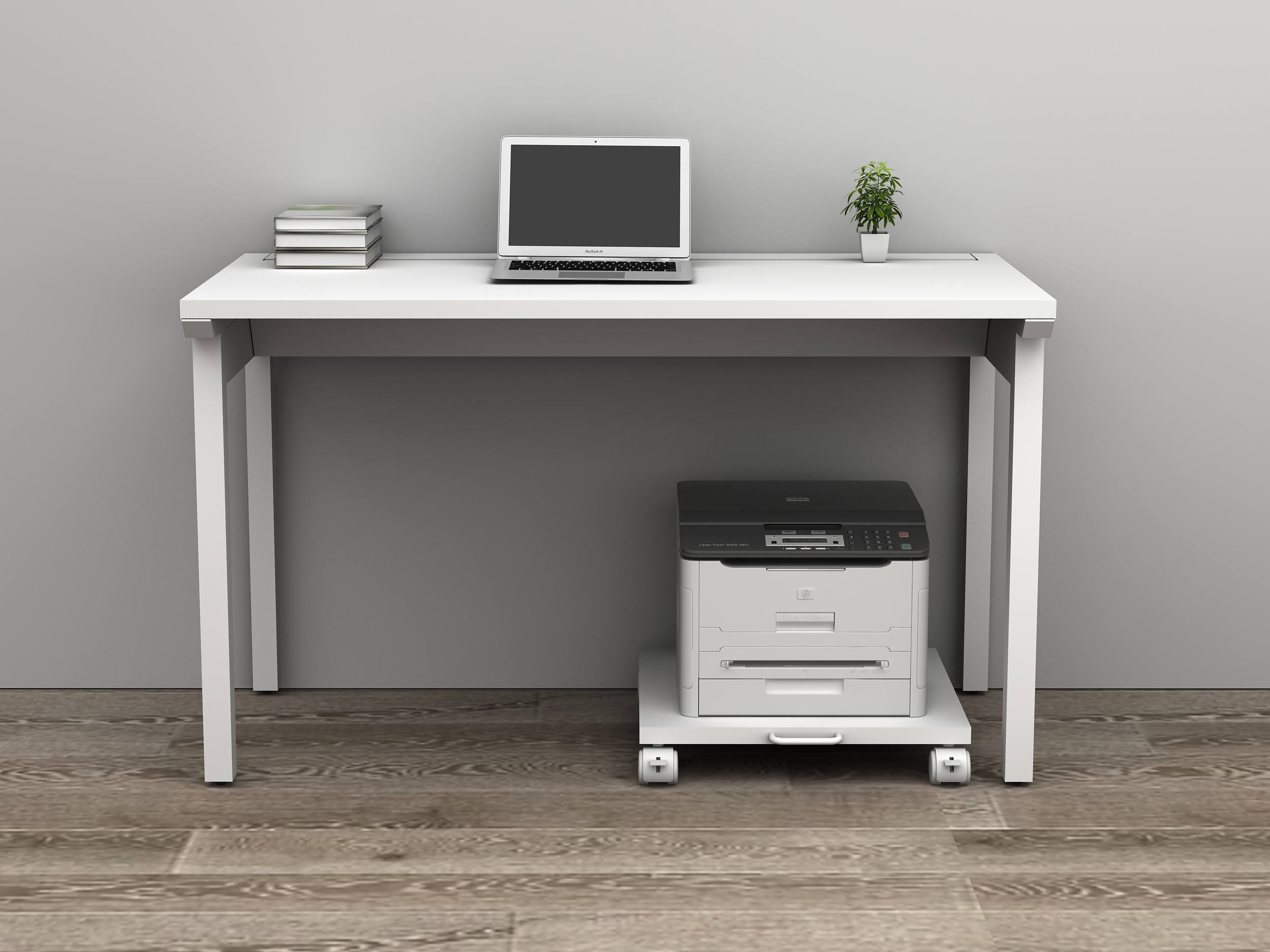 Modern Multi-Layer Mobile Storage Printer Rack with Castors